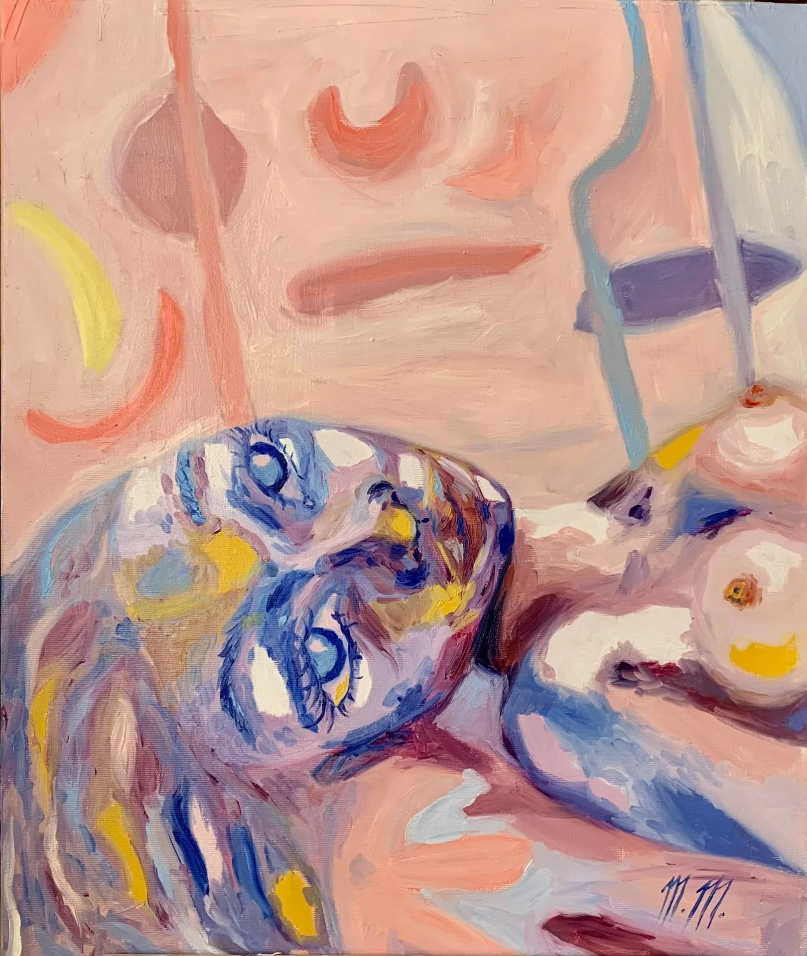 Série Carousel, 2022, olej na plátně, 50 × 60 cm, 20 × 30 cm, 30 × 20 cm
