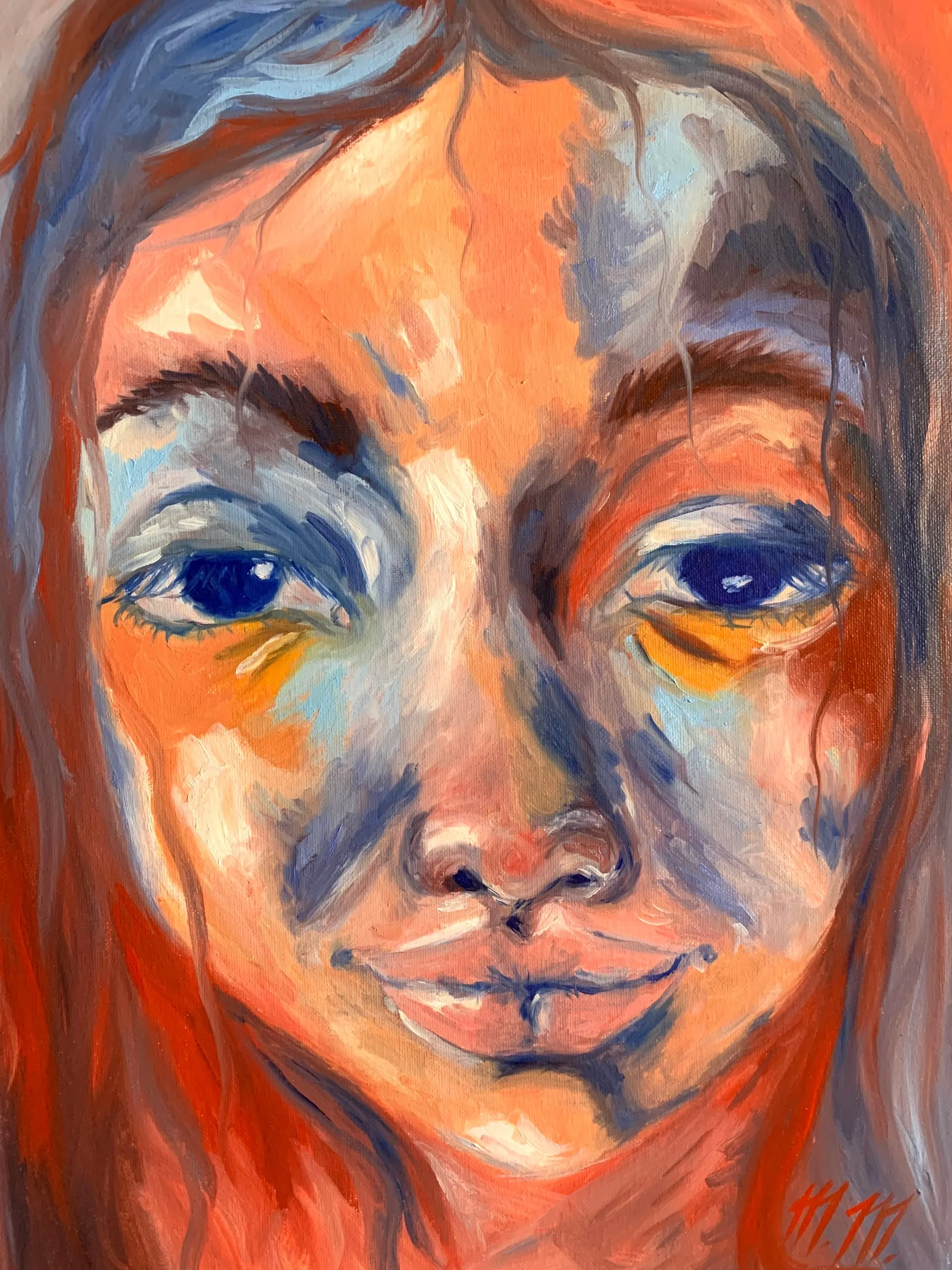 Malá, 2022, olej na plátně, 40 × 60 cm